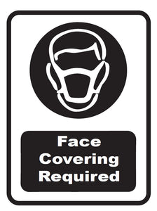 Face Covering Window/Wall Sign (12"x16")