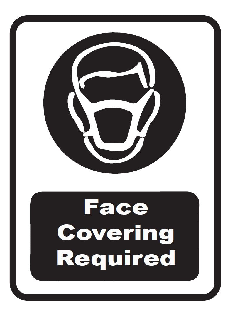 Face Covering Window/Wall Sign (12