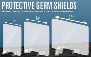 Protective Germ Shield/Barrier (24"x 30")